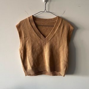 Knitted vest top